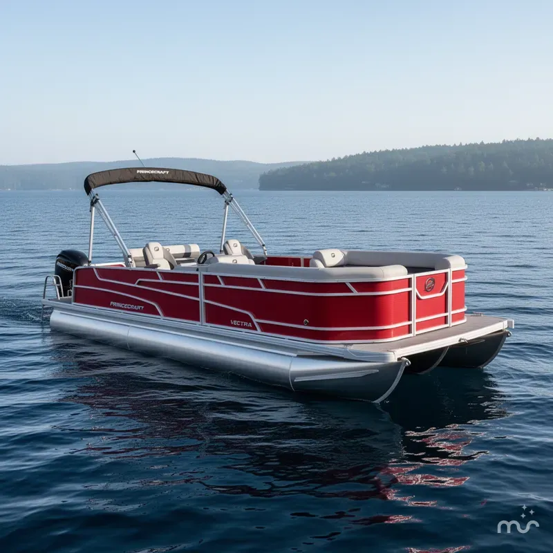 Slide: The Image of Princecraft Vectra 23 RL SS Swingback Pontoon & Mercury 4-Stroke EFI 2025 - 0