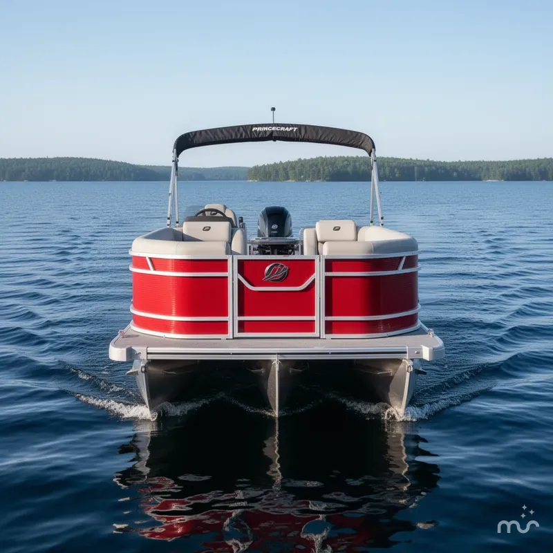 Slide: The Image of Princecraft Vectra 23 RL SS Swingback Pontoon & Mercury 4-Stroke EFI 2025 - 1