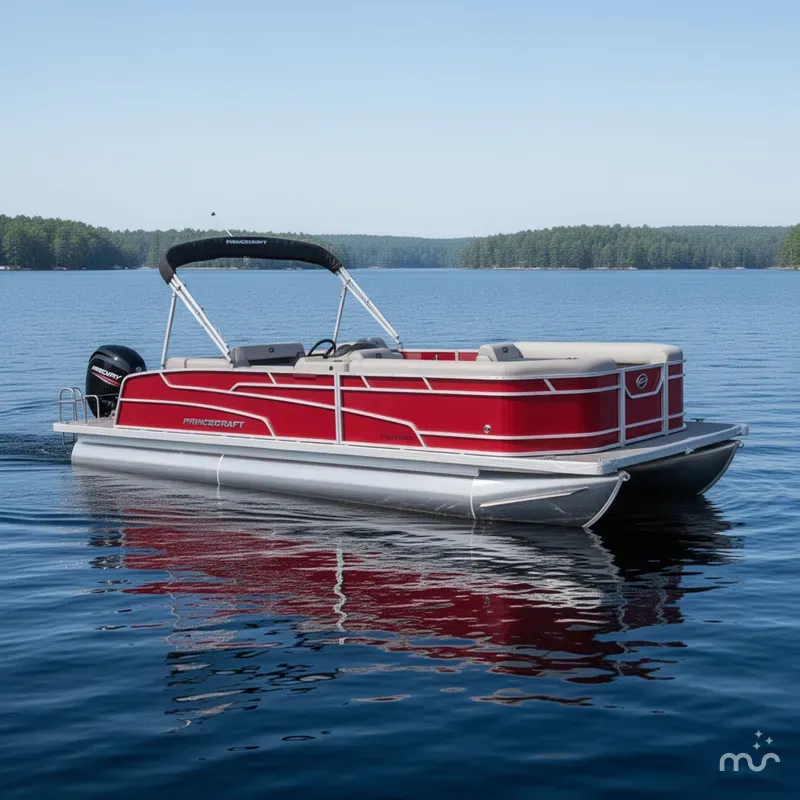 Slide: The Image of Princecraft Vectra 23 RL SS Swingback Pontoon & Mercury 4-Stroke EFI 2025 - 2