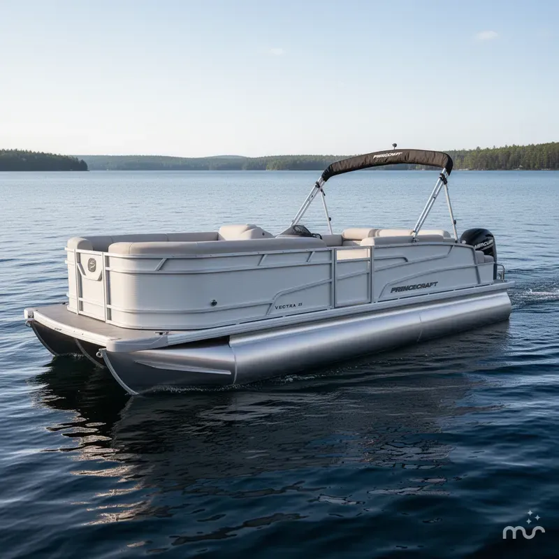 Slide: The Image of Princecraft Vectra 23 RL Swingback Lounge Pontoon & Mercury 4-Stroke EFI 2025 - 0