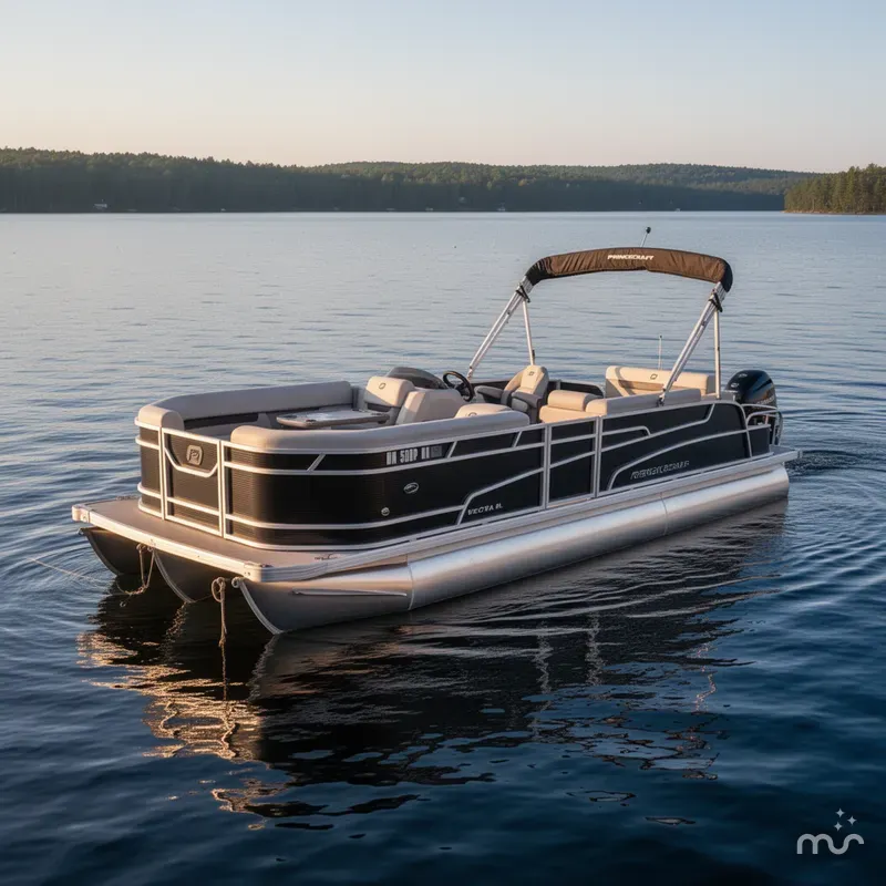 Slide: The Image of Princecraft Vectra 23 RL Swingback Pontoon & 150HP 2025 - 2