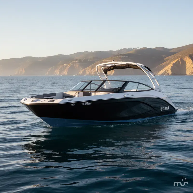 Slide: The Image of Yamaha 222 S w/ Twin 1.8L Yamaha's 2025 - 2