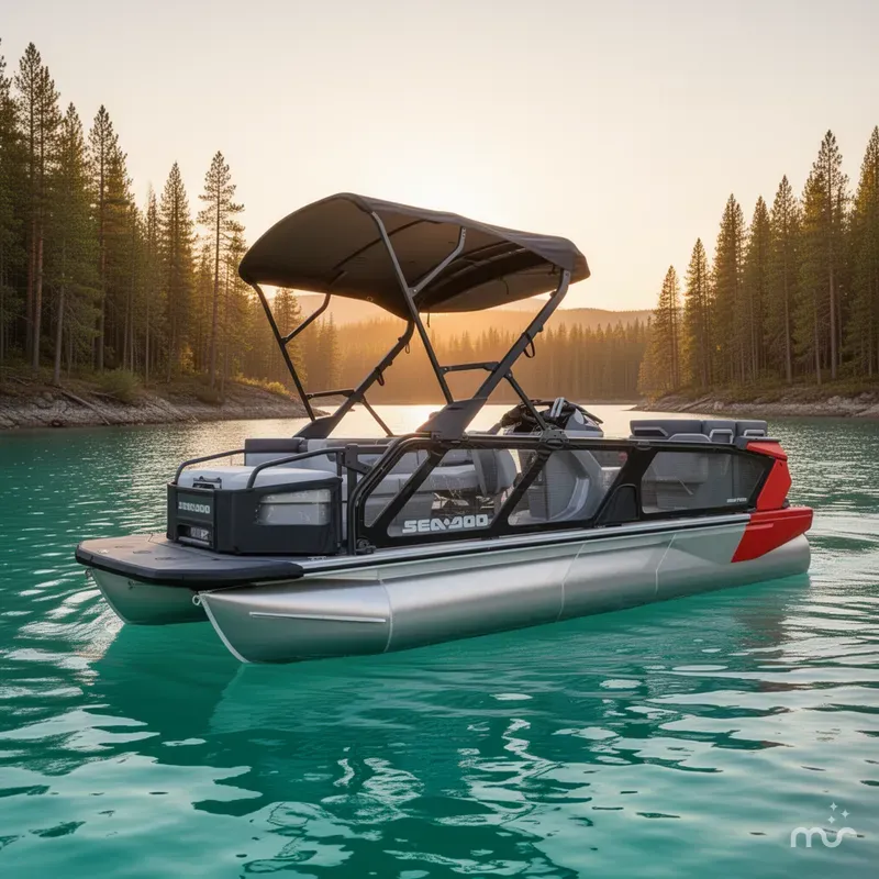 Slide: The Image of Sea-Doo Switch Cruise 21 - 230 hp Galvanized 2024 - 2