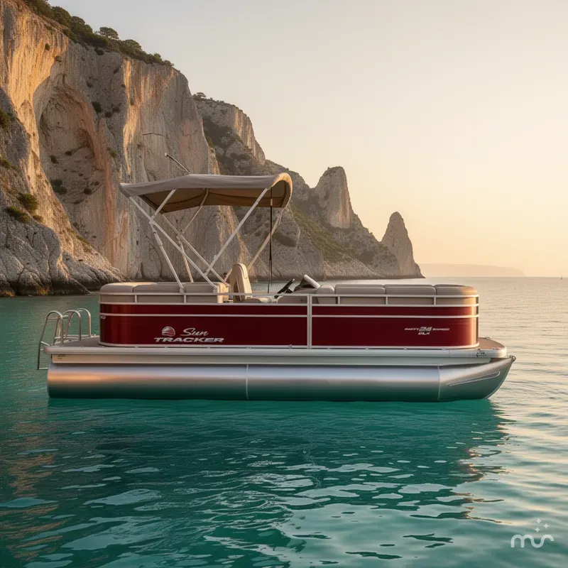 Slide: The Image of Sun Tracker Party Barge 24 DLX 2025 - 2