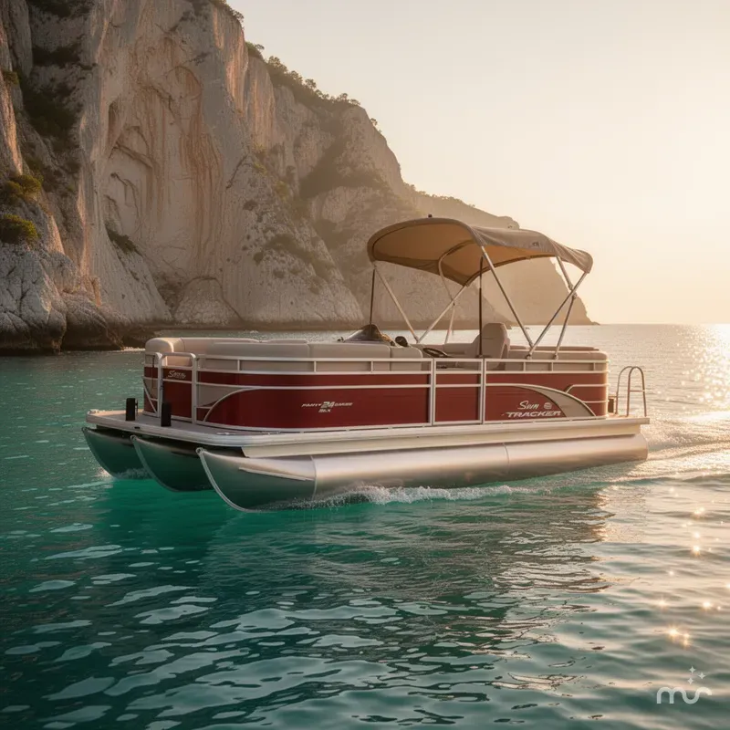 Slide: The Image of Sun Tracker Party Barge 24 DLX 2025 - 4