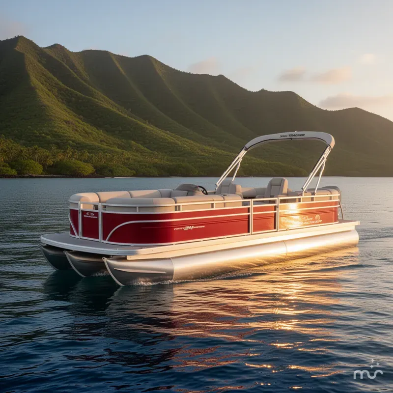 Slide: The Image of Sun Tracker Party Barge 24 DLX 2025 - 4