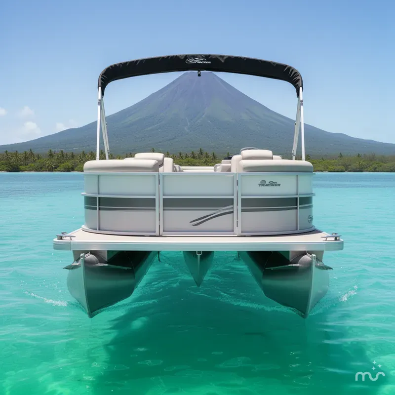 Slide: The Image of Sun Tracker Party Barge 20 DLX 2026 - 1