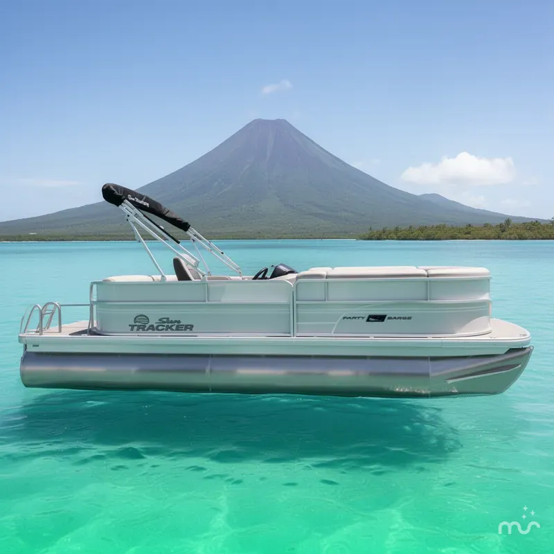 Slide: The Image of Sun Tracker Party Barge 20 DLX 2026 - 2