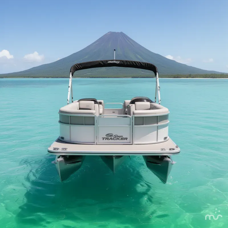 Slide: The Image of Sun Tracker Party Barge 20 DLX 2026 - 3