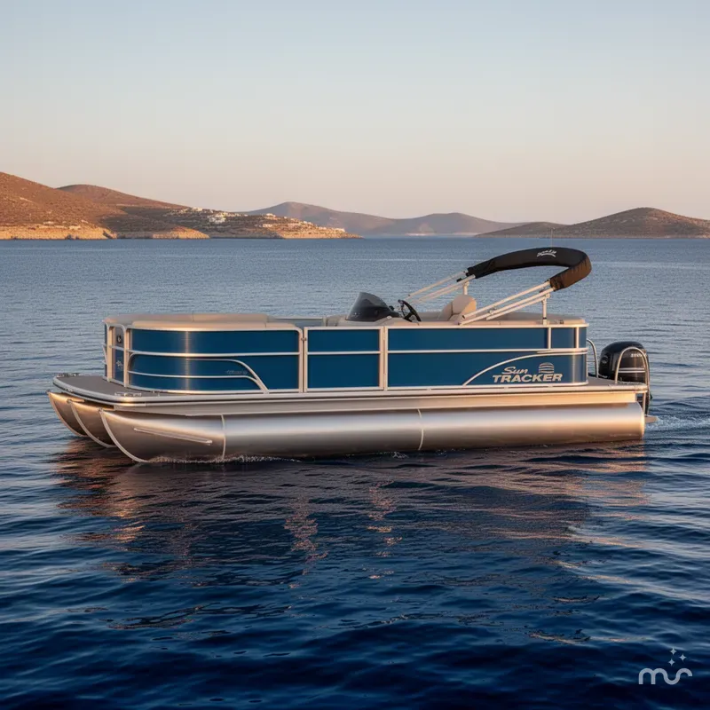 Slide: The Image of Sun Tracker Party Barge 16 DLX 2026 - 2