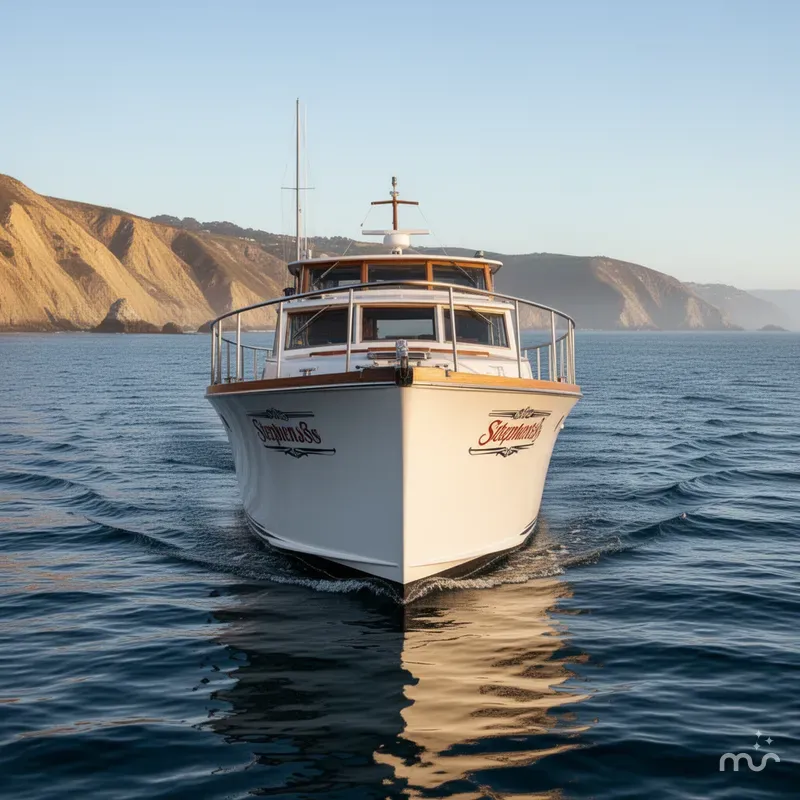 Slide: The Image of Stephens Brothers flush deck motor yacht 1969 - 1