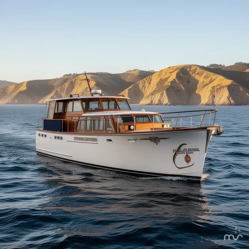 Slide: The Image of Stephens Brothers flush deck motor yacht 1969 - 2
