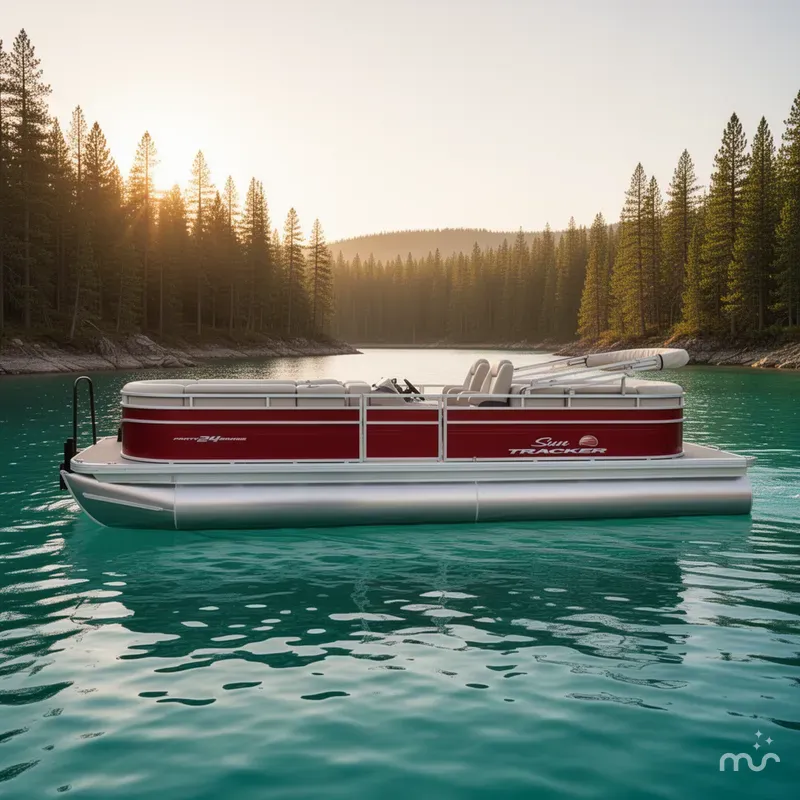 Slide: The Image of Sun Tracker Party Barge 24 DLX 2025 - 0