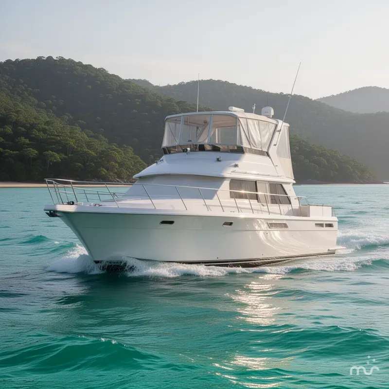Slide: The Image of Carver Yachts 440 Aft Cabin Motor Yacht 1998 - 2