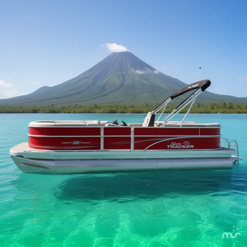 Slide: The Image of Sun Tracker Party Barge 22 DLX 2026 - 2