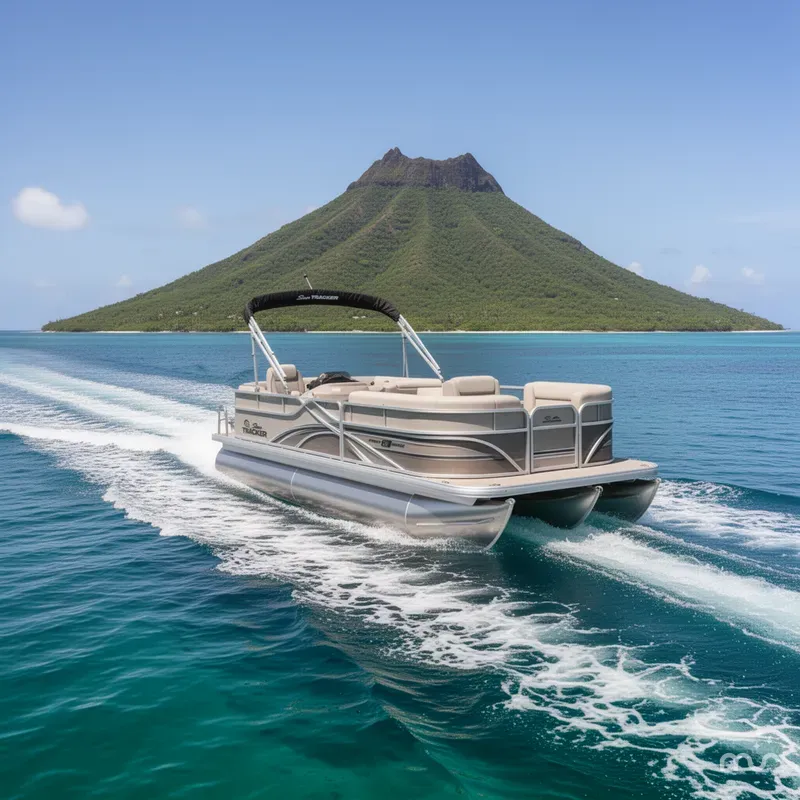 Slide: The Image of Sun Tracker Party Barge 18 DLX 2026 - 2