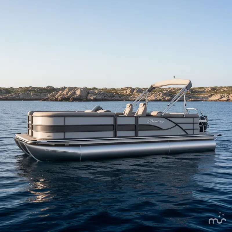 Slide: The Image of Bentley Pontoons LEGACY 223 NAVIGATOR TRI-TOON 2026 - 2