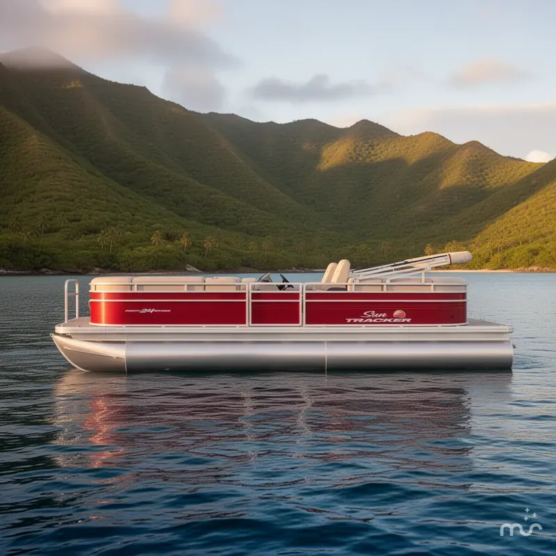 Slide: The Image of Sun Tracker Party Barge 24 DLX 2025 - 2
