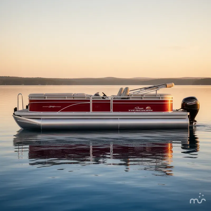Slide: The Image of Sun Tracker Party Barge 24 DLX 2025 - 0