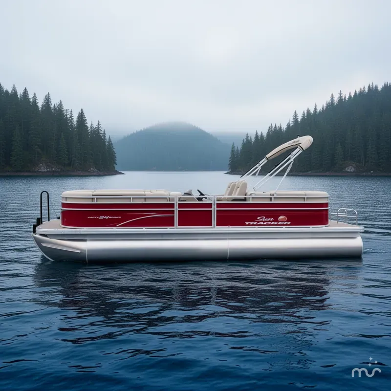 Slide: The Image of Sun Tracker Party Barge 24 DLX 2025 - 2