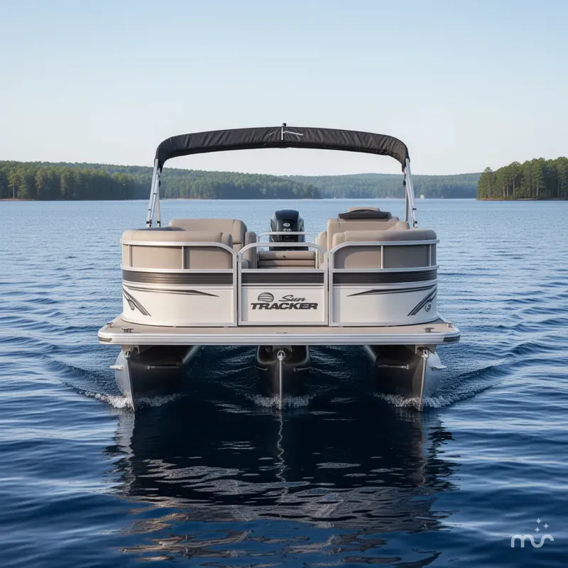 Slide: The Image of Sun Tracker Party Barge 16 DLX 2026 - 2