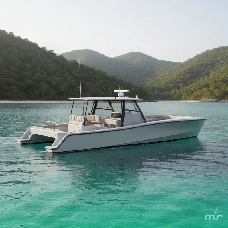 Slide: The Image of Front Runner 43 Catamaran 2026 - 2