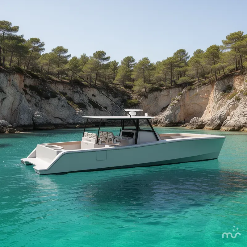 Slide: The Image of Front Runner 43 Catamaran 2026 - 2