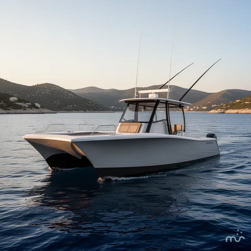 Slide: The Image of Front Runner 34 Catamaran 2026 - 1