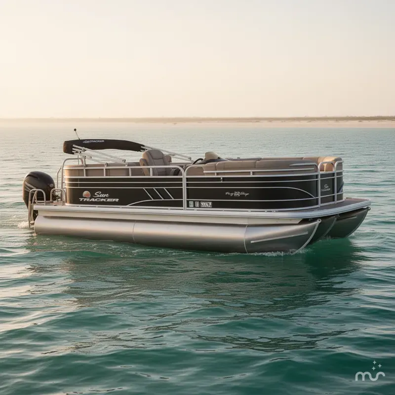 Slide: The Image of Sun Tracker Party Barge 22 DLX 2021 - 0