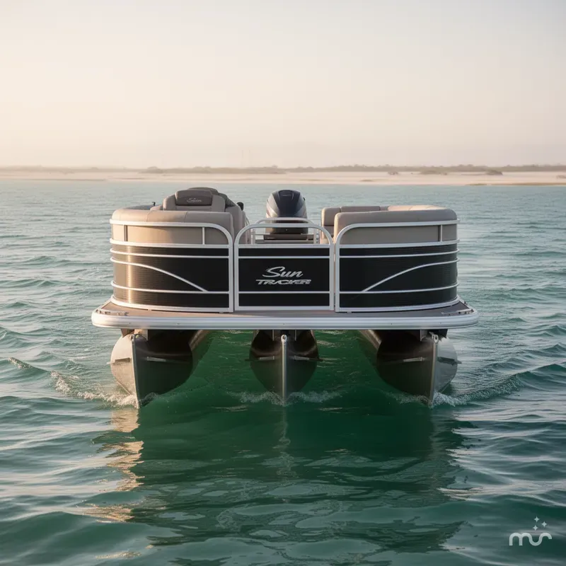 Slide: The Image of Sun Tracker Party Barge 22 DLX 2021 - 3