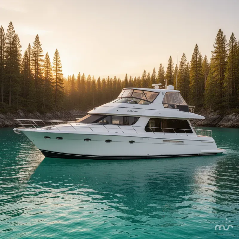 Slide: The Image of Carver Yachts 570 Voyager Pilothouse 2002 - 2