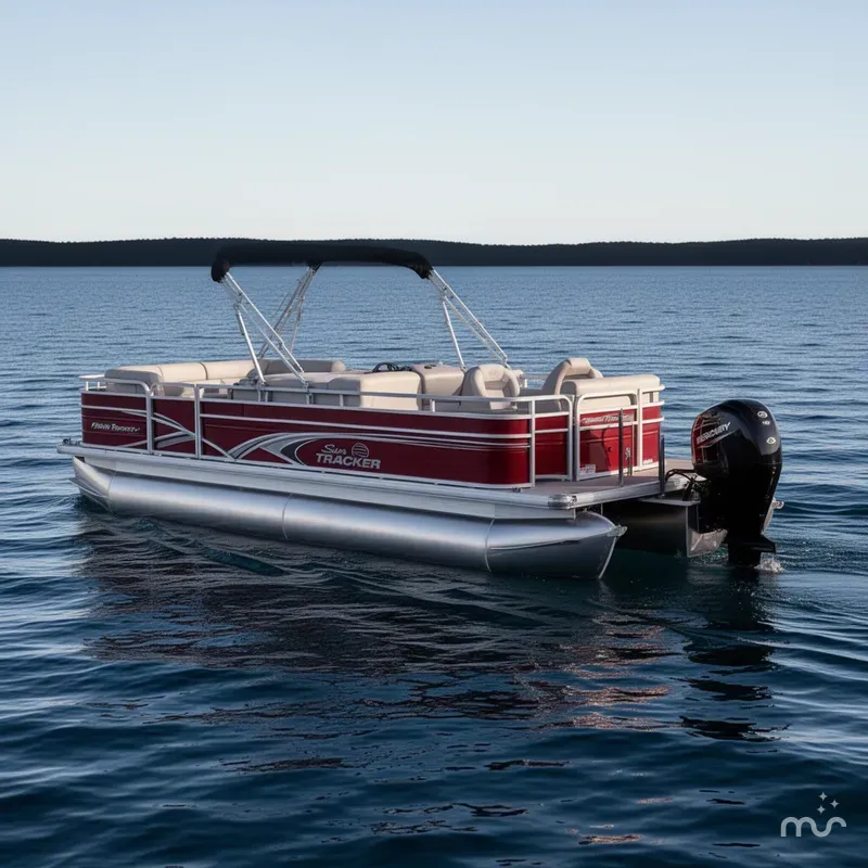 Slide: The Image of Sun Tracker Fishin' Barge 22 DLX 2026 - 1