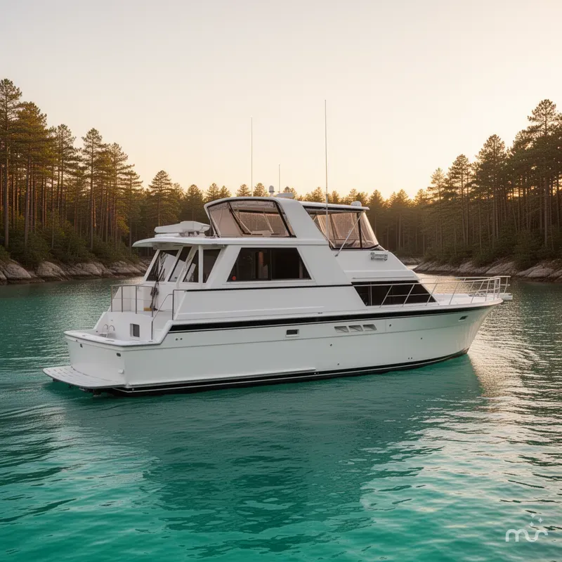 Slide: The Image of Hatteras 52 Cockpit Motor Yacht 1991 - 2
