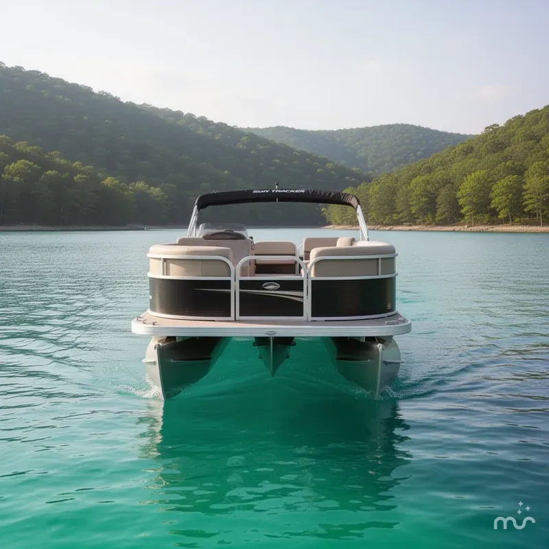 Slide: The Image of Sun Tracker Party Barge 16 DLX 2025 - 1