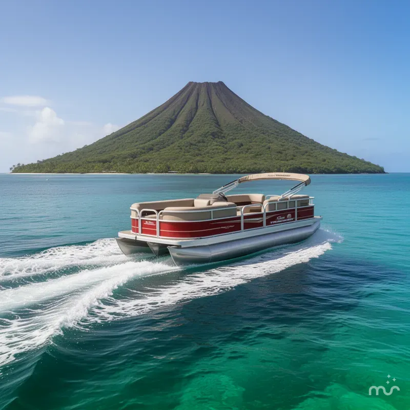 Slide: The Image of Sun Tracker Party Barge 18 DLX 2025 - 4