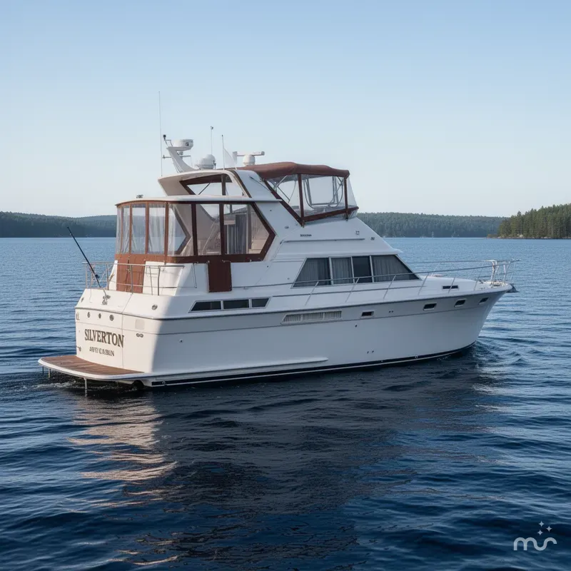 Slide: The Image of Silverton 40 Aft Cabin 1990 - 1
