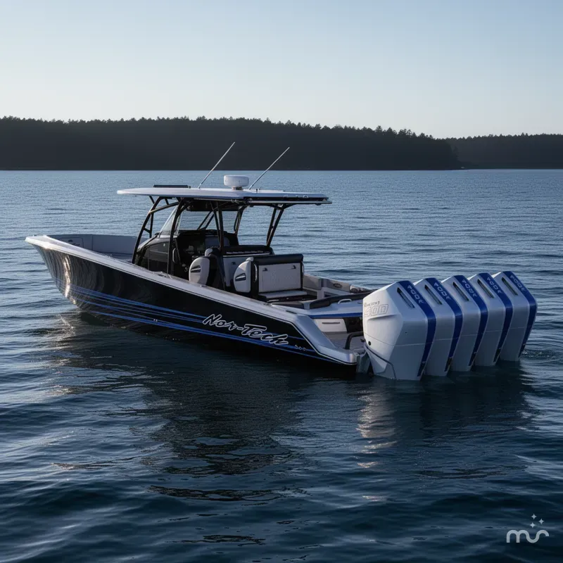 Slide: The Image of Nor-Tech 390 Sport Center Console 2026 - 1