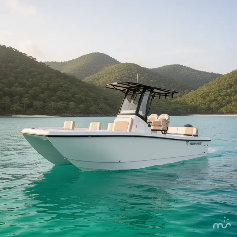 Slide: The Image of Twin Vee 22 BayCat 2026 - 2