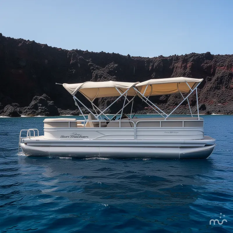 Slide: The Image of Sun Tracker Party Barge 22 DLX 2017 - 2
