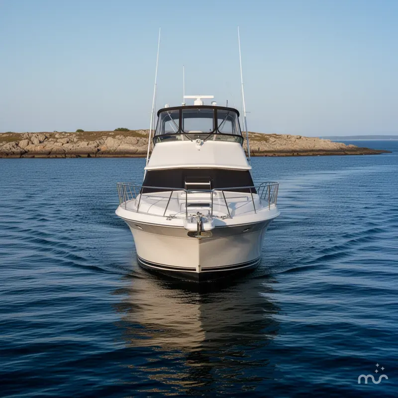 Slide: The Image of Sea Ray 440 Express Bridge 1995 - 1