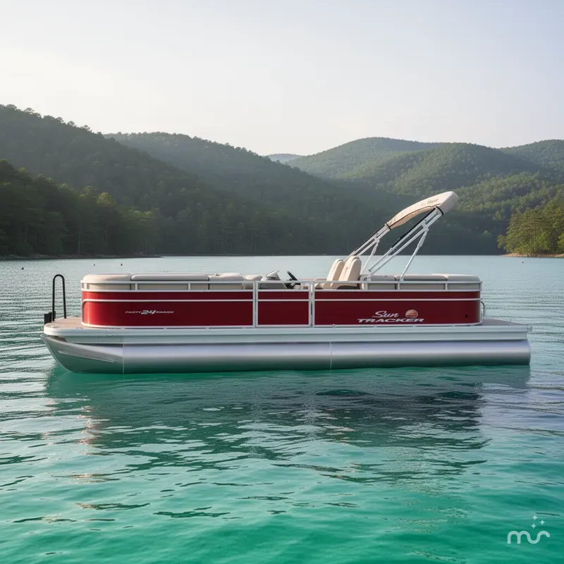 Slide: The Image of Sun Tracker Party Barge 24 DLX 2025 - 2