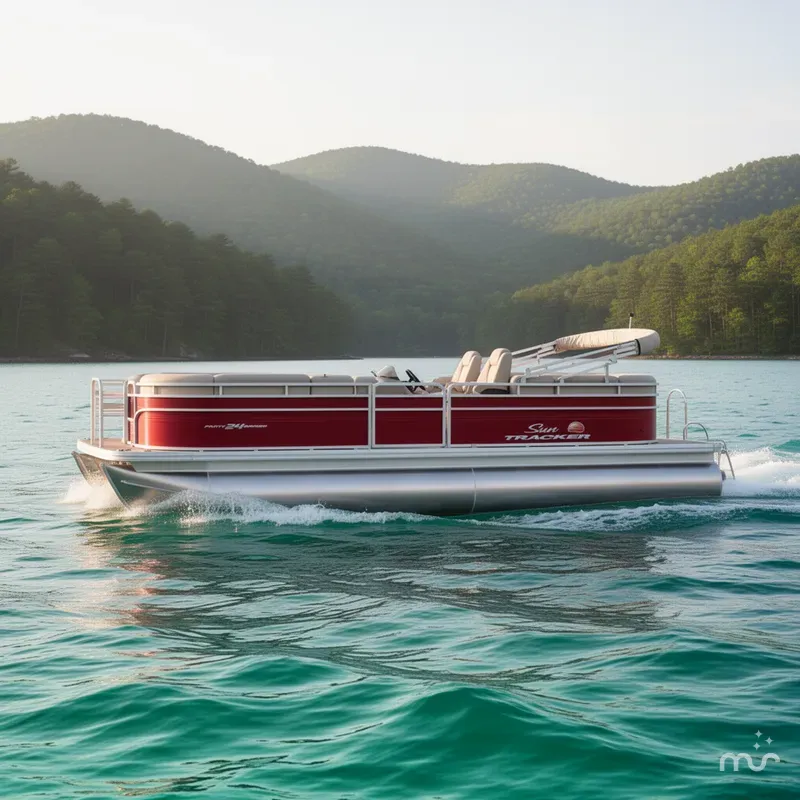 Slide: The Image of Sun Tracker Party Barge 24 DLX 2025 - 4