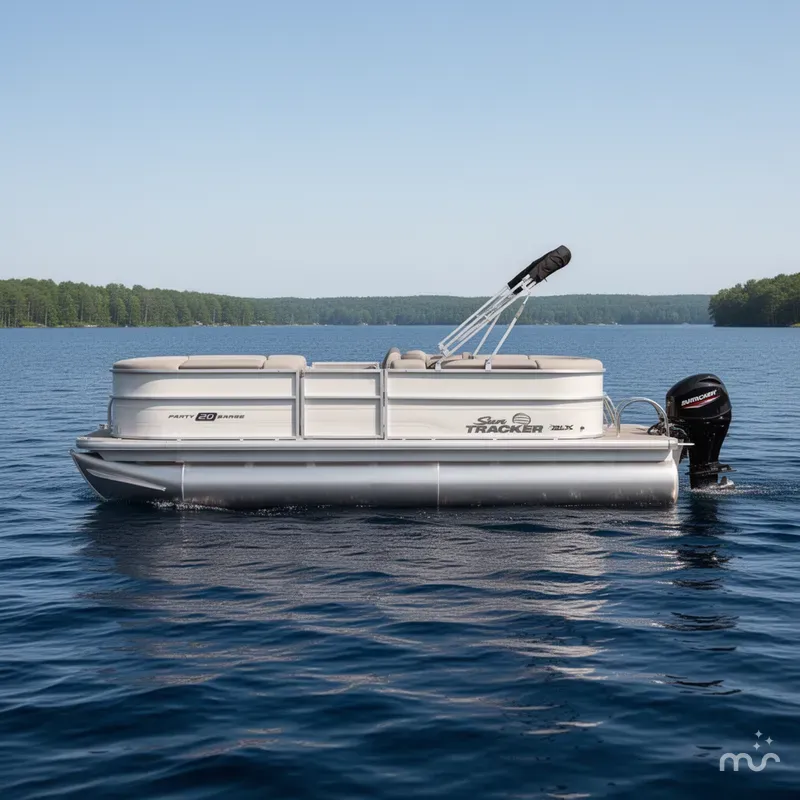 Slide: The Image of Sun Tracker Party Barge 20 DLX 2026 - 1