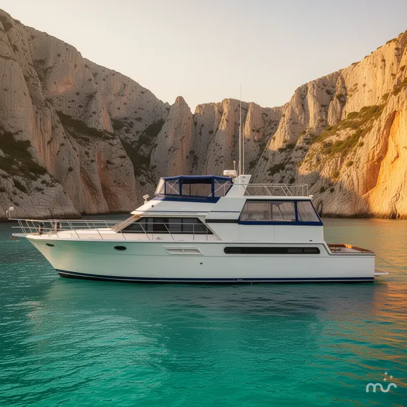 Slide: The Image of Carver Yachts Californian 55 1990 - 2