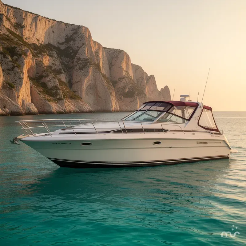 Slide: The Image of Sea Ray 340 Sundancer 1987 - 2