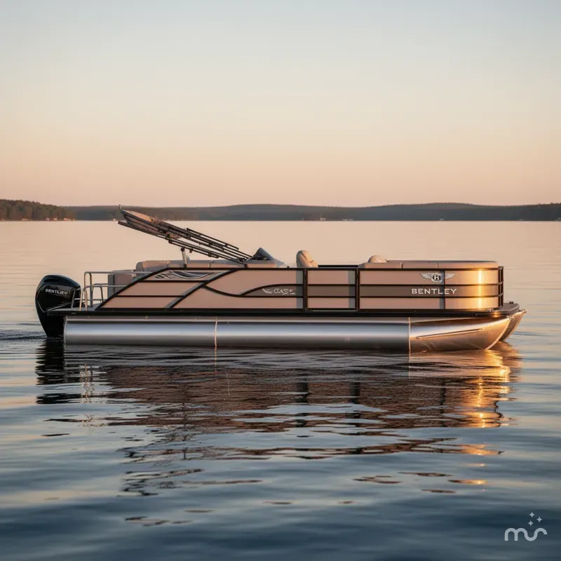 Slide: The Image of Bentley Pontoons Legacy 223 Swingback / DF150ATLW5 2026 - 2