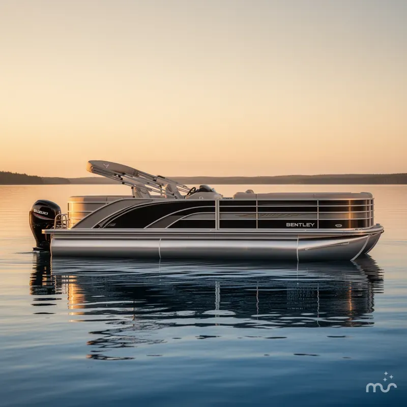 Slide: The Image of Bentley Pontoons 223 Swingback / Suzuki DF150 2026 - 2