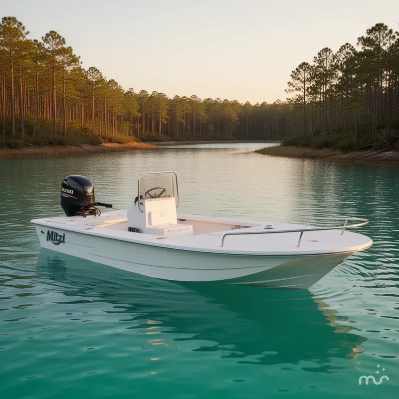 Slide: The Image of Mitzi Skiff 17' TOURNAMENT w/ DF60ATLW5 SUZUKI FOURSTROKE 2026 - 2