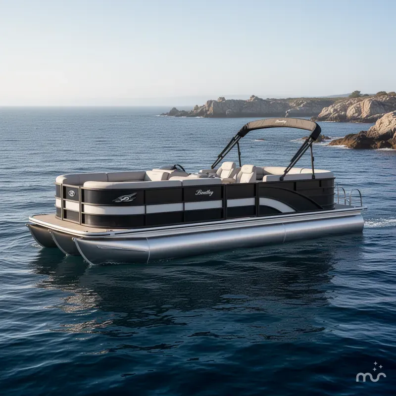 Slide: The Image of Bentley Pontoons Legacy 243 Navigator 2026 - 2