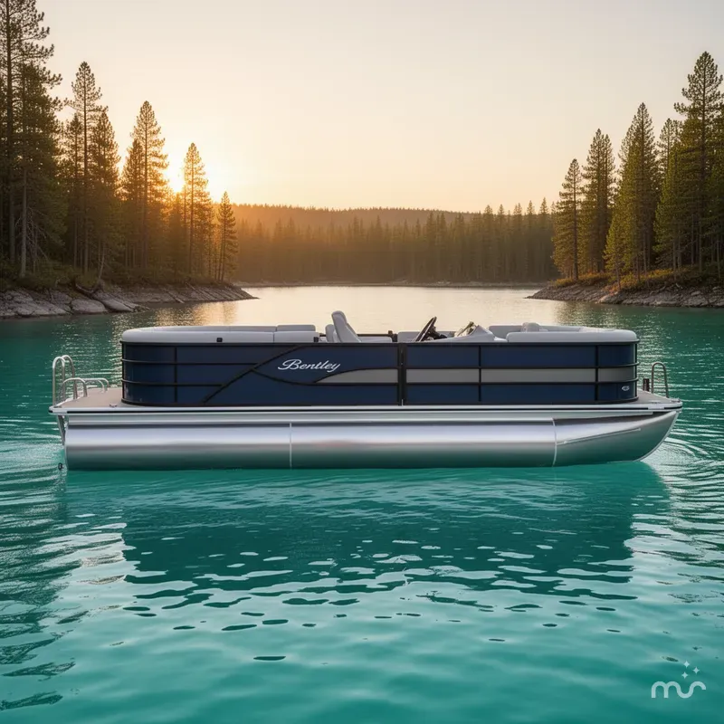 Slide: The Image of Bentley Pontoons Legacy 220 Fish Center Walk Thru 2025 - 2